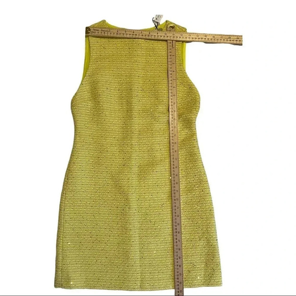 Alice + Olivia sequin neon tweed mini dress 4 NWT - Picture 10 of 16